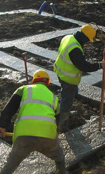 Piling - steel fixing - reinforced concrete